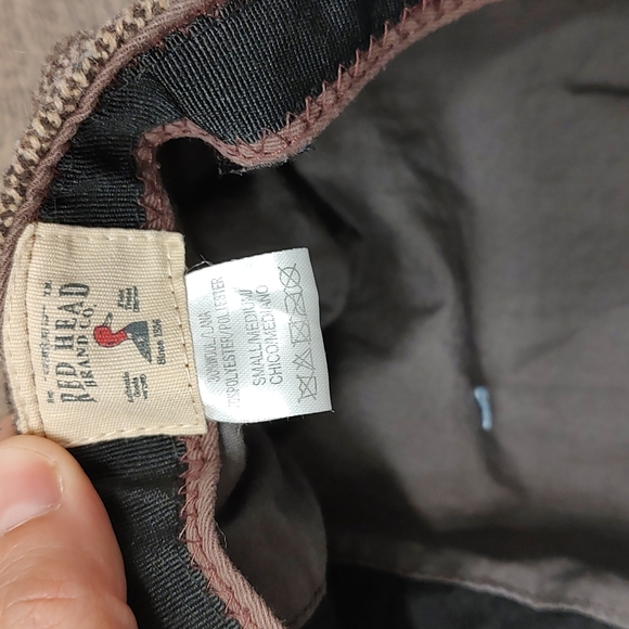 😎 EUC Redhead Brand Men's/Unisex Brown Tweed Wool Newsboy Cap, OSFM - Picture 6 of 7